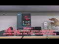 How to set VFD don't stop in a short power failure for SINOVO VFD ac drive frequency drive