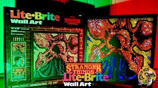 Timelapse Assembly of Lite-Brite Wall Art (Giant Size) Stranger Things