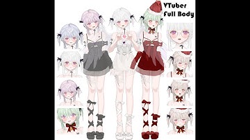 Merry Snowbell-live2d Vtuber Model | commercial use | ready to use | full body | Vtube Studio