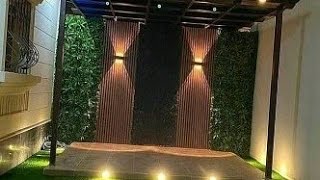 تعلم أفكار تركيب العشب الجدارى مظلات صور تصميم شلالات تنسيق الحدائق المنزلية الرياض جدة 0533219102