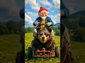 Grandpa Builds a Bear Car and Goes on a Crazy Adventure! 🐻🚗#aianimation #ai #youtubeshorts