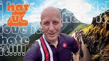 ZWIFT: The Grade FTP test! I hate this climb, I love it, I hate it, I love it!! Why do I do it????