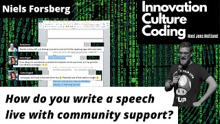 How do you write a speech live with community support - Niels Forsberg