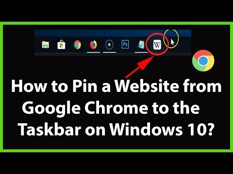 How to Pin a Website from Google Chrome to the Taskbar on Windows 10?