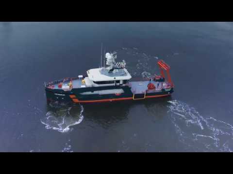 Sea trials hydrogrpahic survey vessel 'Geo Ranger'