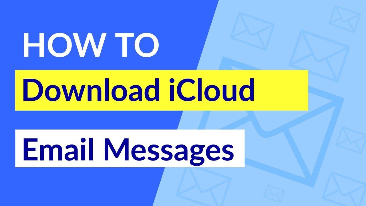iCloud Email Backup to Download iCloud Email Folders from Email Accounts