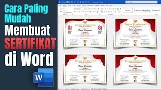 THE EASIEST WAY TO MAKE CERTIFICATES OR AWARDS IN MS WORD THE EASIEST WAY TO MAKE CERTIFICATES OR AWARDS IN MS WORD