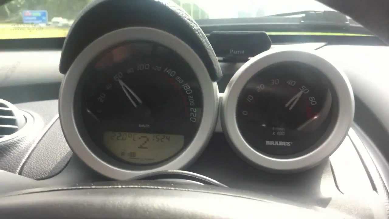 Smart Roadster Coupe Brabus Xclusive Kickdown 0 100 Acceleration Youtube