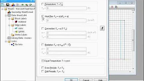 QuickField Example Simulation: Transient temperature distribution in an orthotropic metal bar