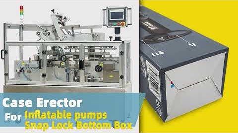 Automatic Case Erector Machine for Inflatable Pumps Small Snap Lock Bottom Box