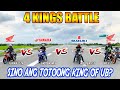 Supra GTR vs Raider FI vs Sniper MX vs RS150  (4 KINGS BATTLE)