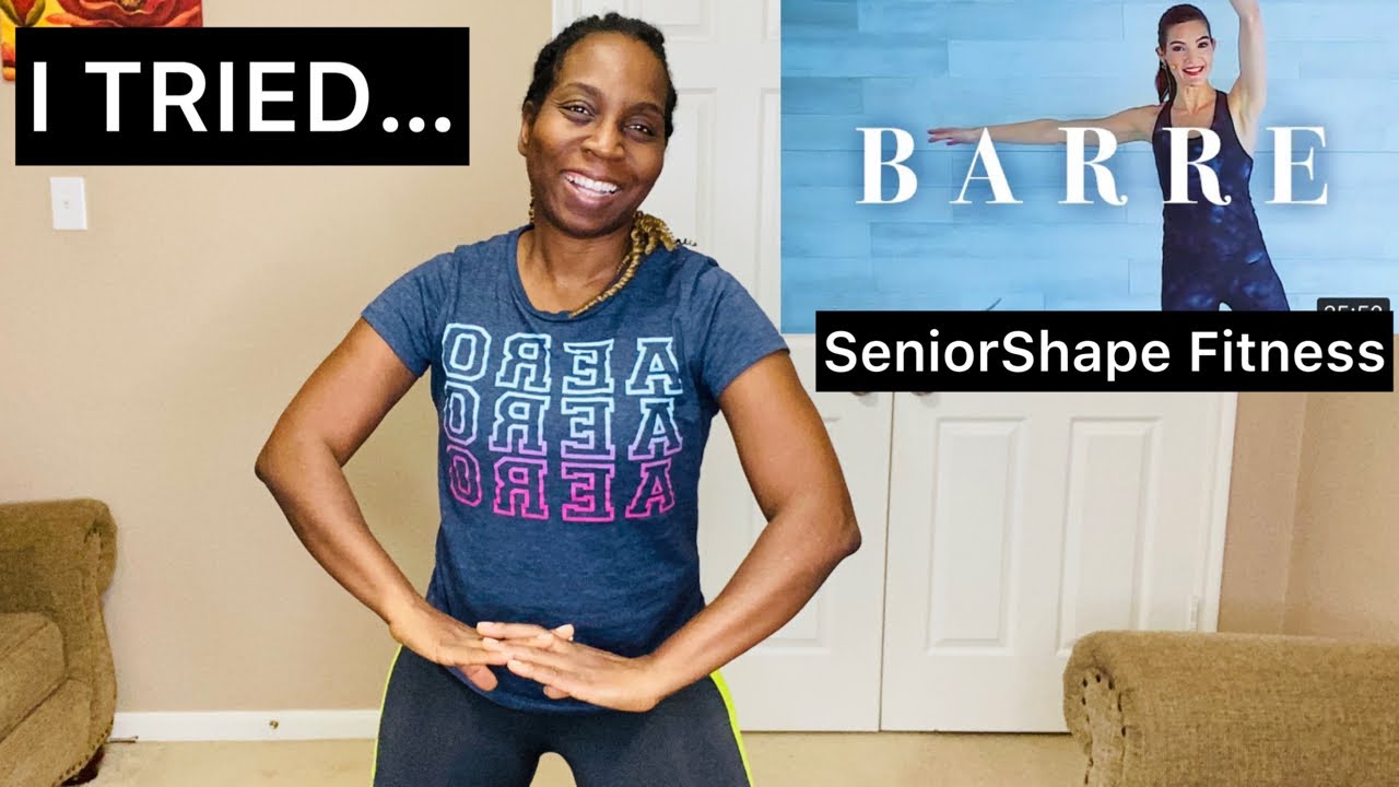 Trying SeniorShape Fitness Barre Workout for Beginners & Seniors // Total Body Toning