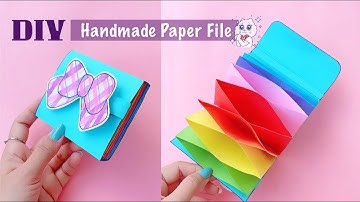 How to make Paper File | Easy Handmade Paper File Folder | School Supplies | Cute File Folder