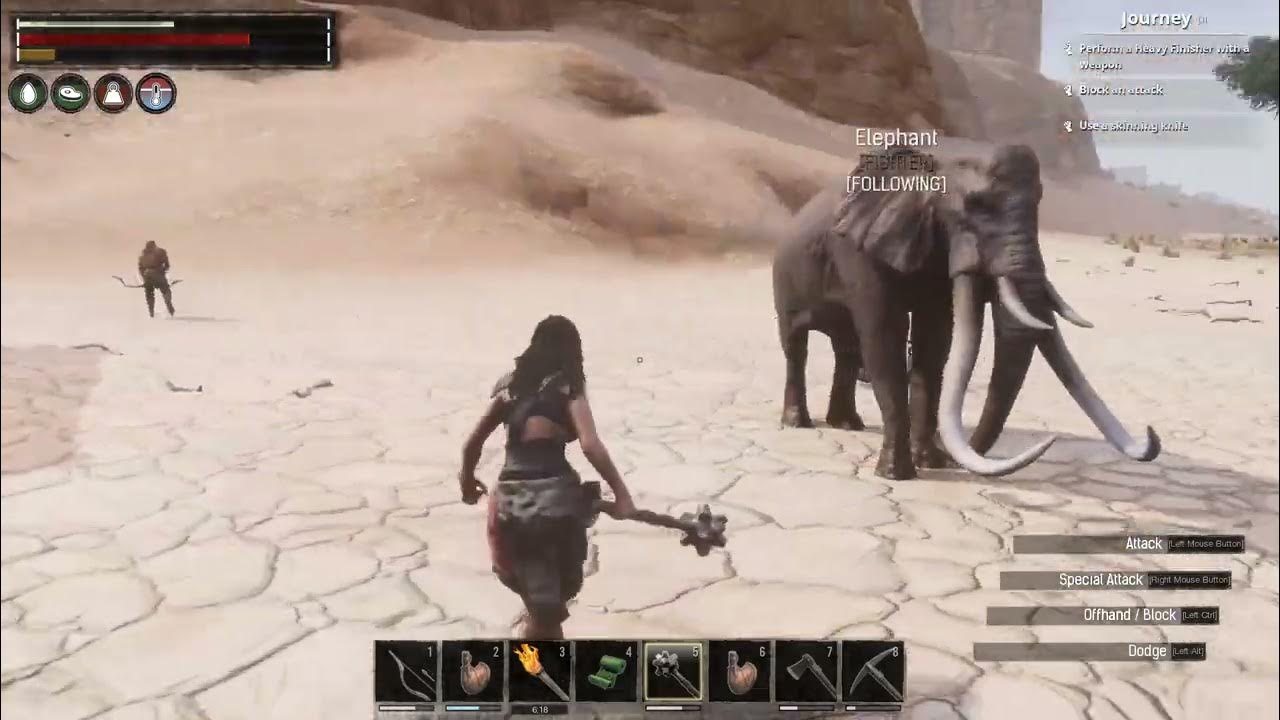 Conan Exiles Elephant Thrall During Purge YouTube