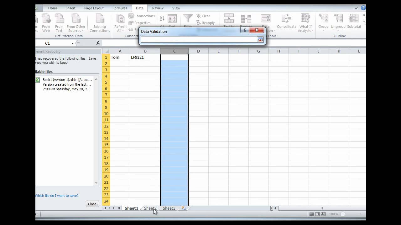 how to make a drop down list in excel 2010