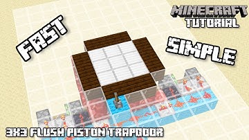 Flush 3x3 Piston Trapdoor | Minecraft 1.21 Redstone Tutorial