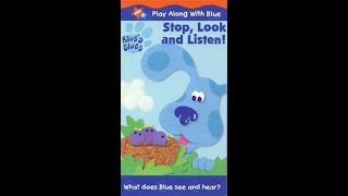 Opening To Blues Clues Stop, Look And Listen 2000 Vhs