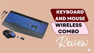 Keyboard and Mouse Wireless Combo with 7 Color Changeable Backlights: Illuminated Typing Review