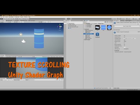 Texture Scrolling effect - Unity Shader Graph