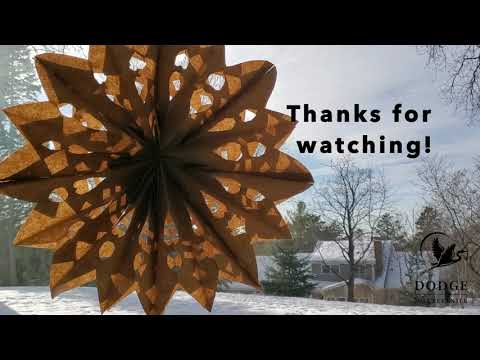 Winter Week: Paper Bag Snowflake Craft