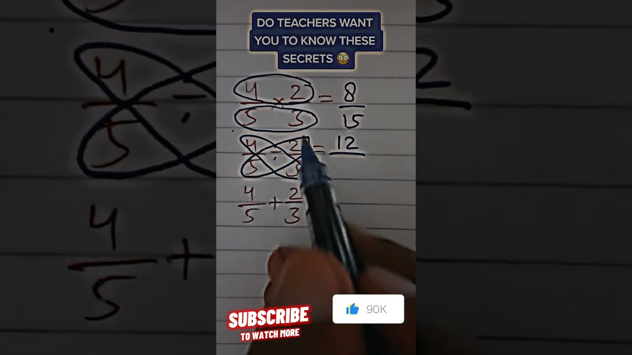 math fractions fastest hack#maths #viral #education #mathtricks #shorts