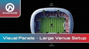 SharkWare Visual Panels - Large Venue Setup