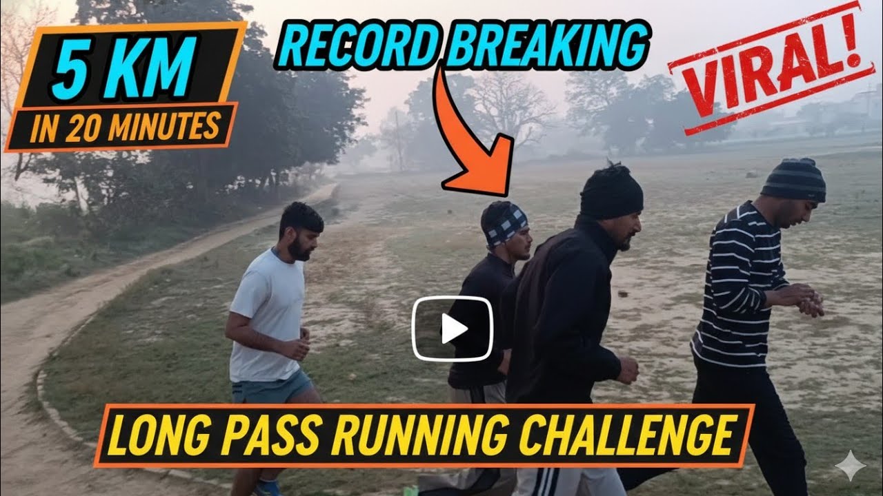 How to Run 5 KM in 20 Min | Delhi Police & UP SI Physical Preparation Gaurav Kumar 