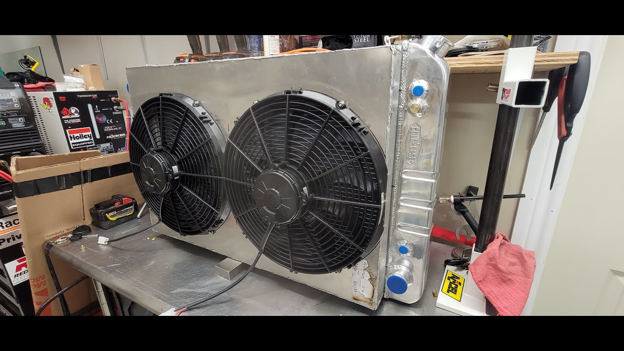 PART 2 COLD CASE RADIATOR FAN SHROUD BUILD. 87 SILVERADO C10 YouTube
