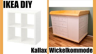 IKEA Kallax DIY - unsere selbst gebaute Wickelkommode - YouTube