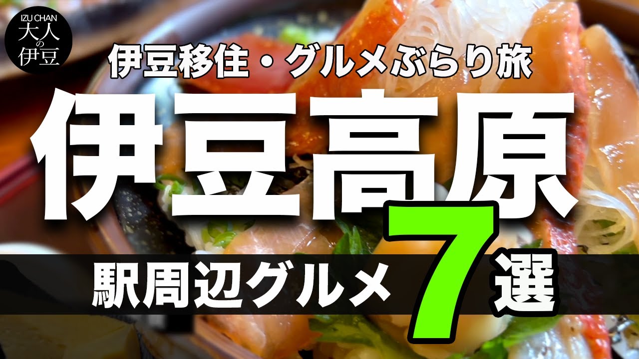 【伊豆高原グルメ７選】伊豆高原駅周辺散策グルメぶらり旅。絶品海鮮・寿司・和牛ロースト・カフェ、食べ歩き。テディベア。最高の街並み！伊豆移住、グルメぶらり旅。伊東グルメ・伊豆高原旅行・ランチ・伊豆グルメ