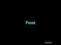 Frost hovatoff