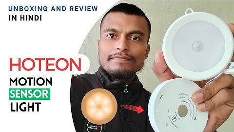 The Hoteon Motion Sensor Light with On/Auto/Off Switch: Unboxing & Review in Hindi