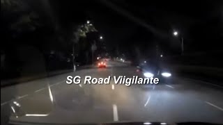 14dec2025 Bartley Rd East #SMF9168E bmw 318 driving  against flow of traffic before exiting tampines