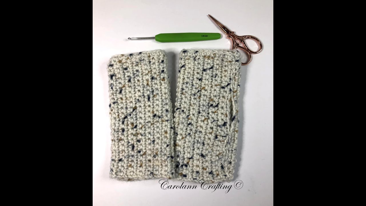 Crochet Fingerless Gloves Tutorial - Suitable for Beginners. - YouTube