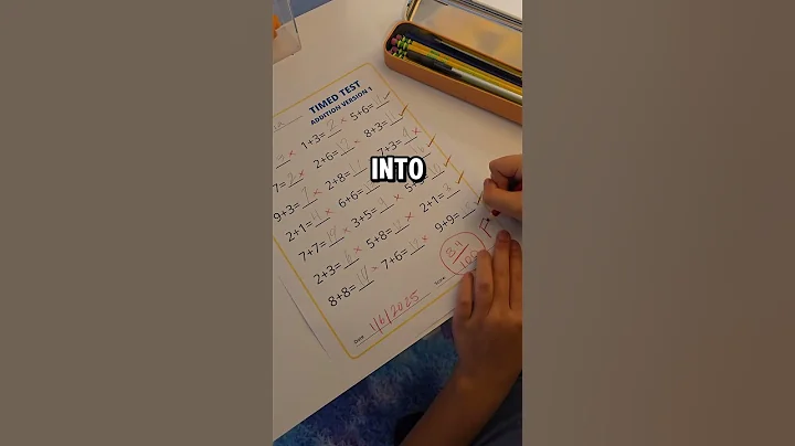 She changed her math test grade #shorts #funny #school