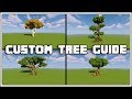 Minecraft Custom Tree Guide Tutorial [World Download]