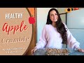 The BEST Healthy & Low-Calorie Apple Crumble/Crisp 🍎 | Fall Recipe | Gluten Free & No Added Sugar!