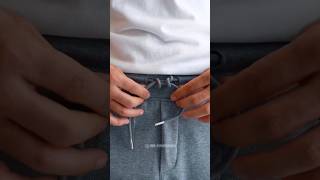 How to tie pant laces. #fashion #shorts