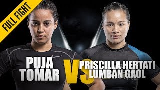 ONE: Full Fight | Puja Tomar vs. Priscilla Hertati Lumban Gaol | Hometown Stunner | January 2019