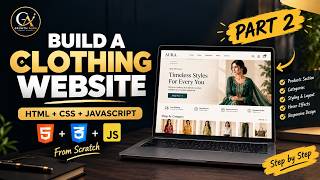 Clothing Website with HTML, CSS & JavaScript | Part 2 | Step-by-Step Tamil Tutorial