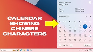 Fix Windows 11 Showing Chinese Calendar