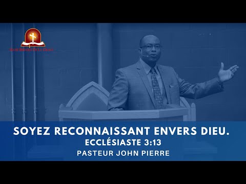 Soyez Reconnaissant Envers Dieu.
