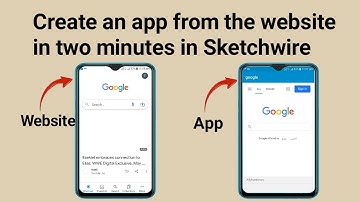 Create an app from the website in two minutes in Sketchwire