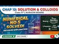 Chap 10 : Solution and collide class 11th Numericals 5 