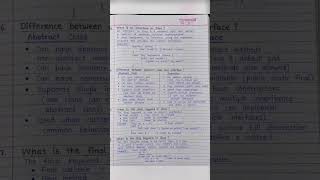 Java Interview Questions  | Interface, Abstract Class, Final & This Keyword
