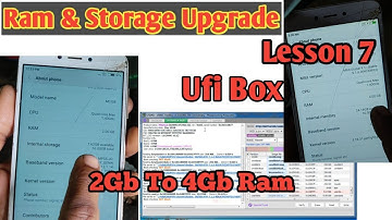 Ufi Box Lesson 7 | How To Upgrade Mobile Internal Storage UFi Box | Redmi 5a Emmc Change Ufi Box
