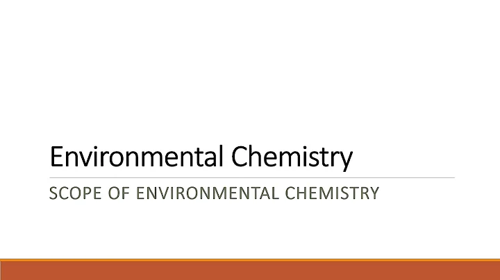 Scope of Environmental Chemistry (Urdu/Hindi/English)