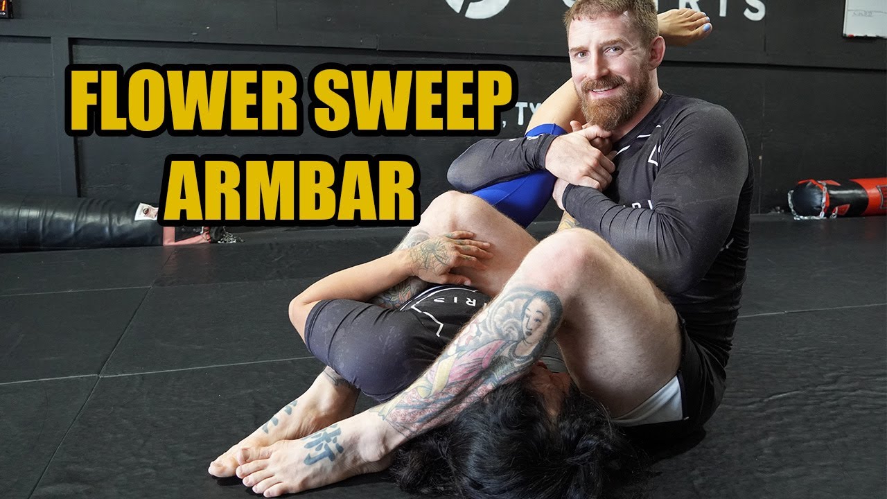 Simple closed guard sweep & arm bar - YouTube
