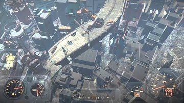 Jumping off of the Mass Fusion Building in Fallout 4 (In Power Armor)