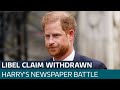 Duke of Sussex withdraws High Court libel claim against Mail on Sunday publisher | ITV News